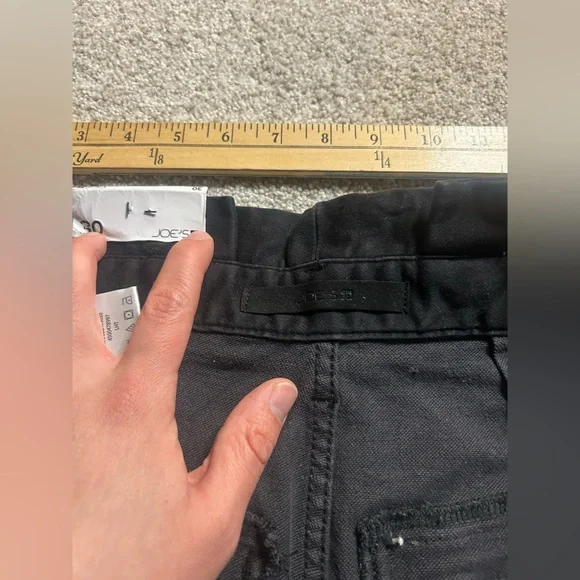 NWT JOE'S Jeans Calypso Paperbag Hi-Rise Tapered Ankle Jeans Black - Picture 6 of 9